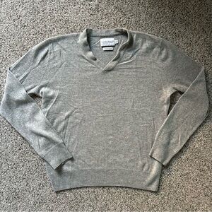 Lucky Brand V-Neck Gray Sweater for Men